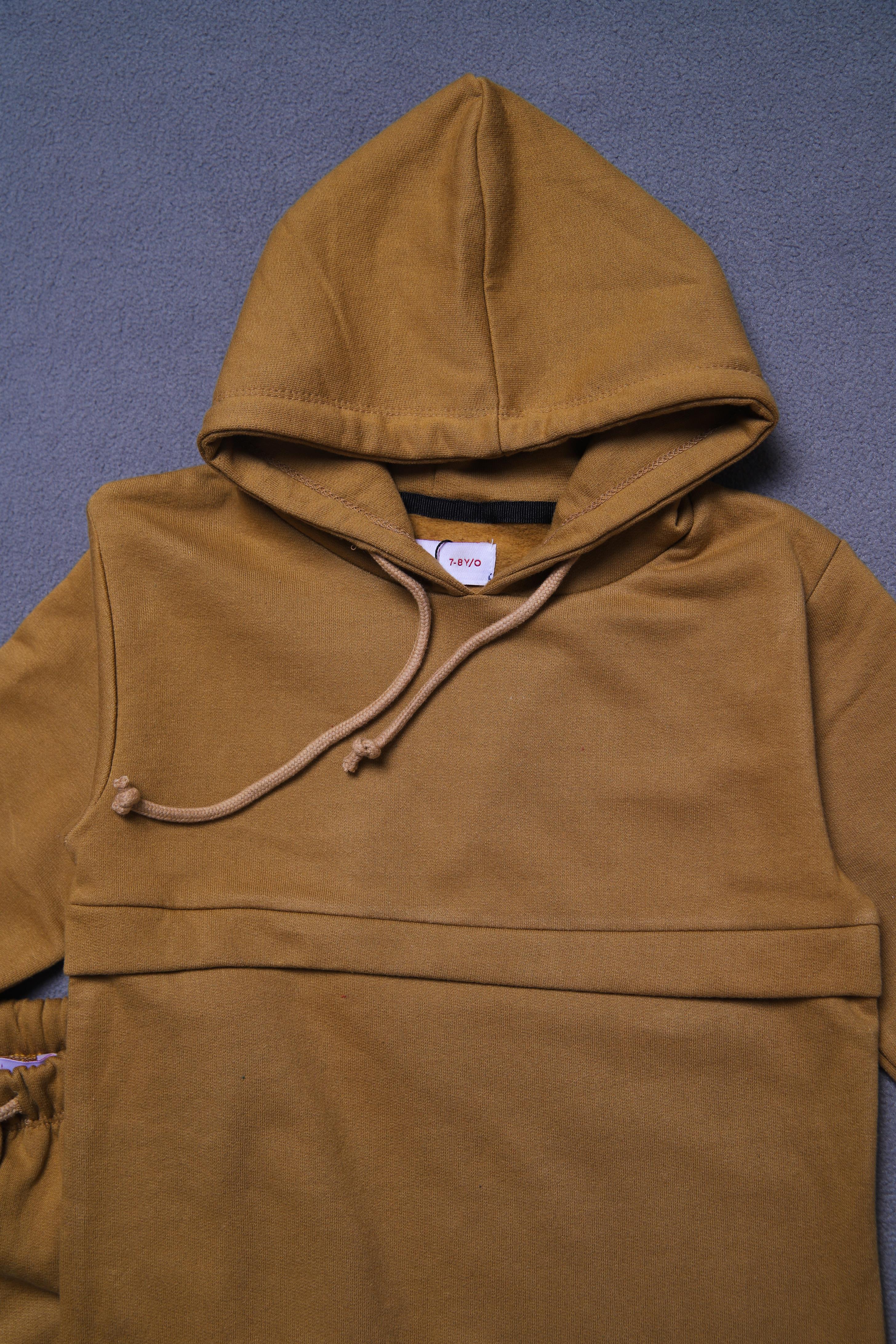 Brown Hoodie & Trouser Set