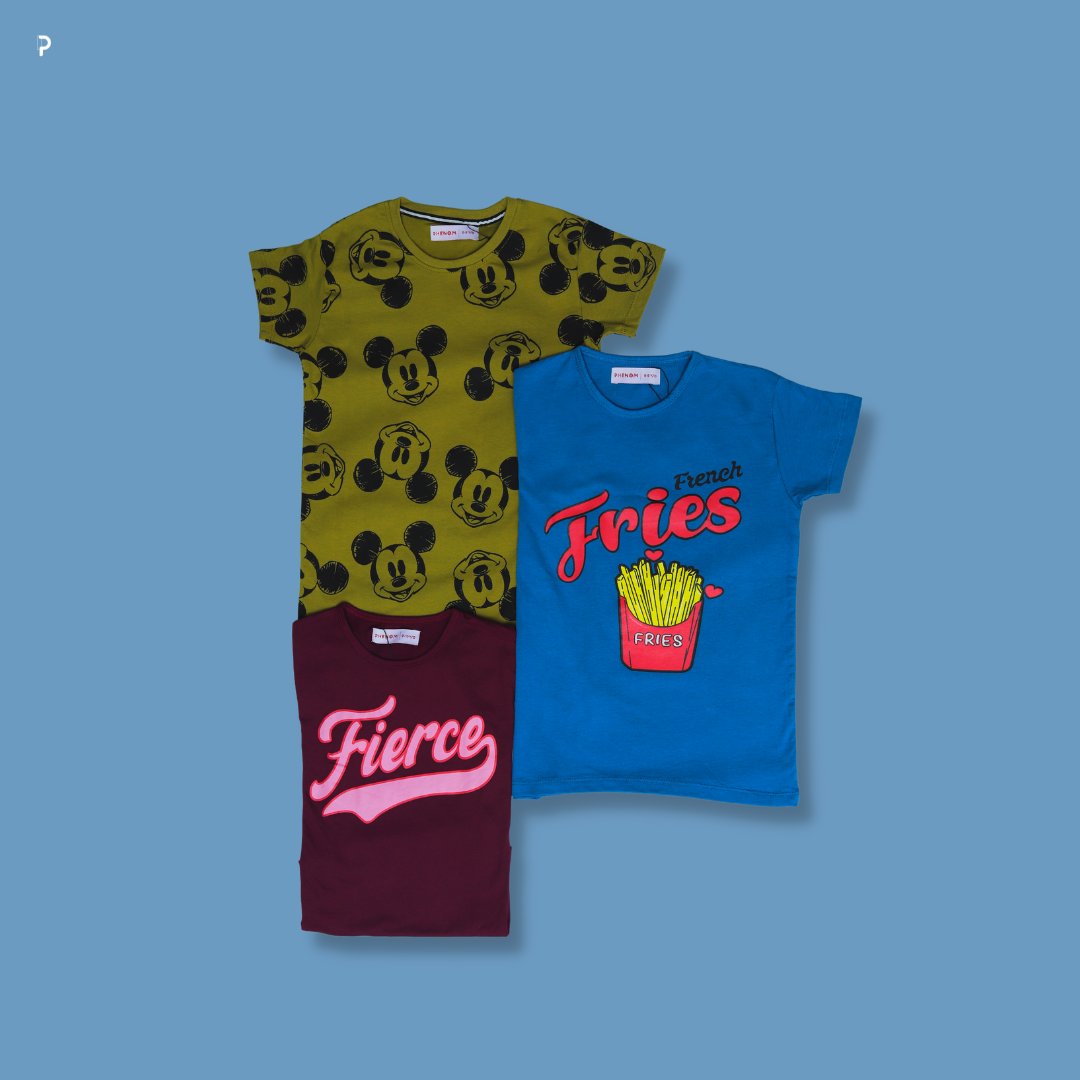 Tees (Pack of 3) - Girls